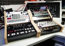 Dual Korg Volca MDF Stand