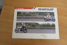 HONDA THE SPORTS AND TOURING RANGE SALES BROCHURE  CB350 XBR500 VT500E VFR750F