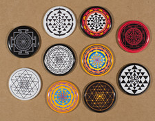 Sri Yantra Buttons Set of 10