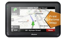 Binatone U435 4.3 Inch Sat Nav Lifetime Maps Uk & ROI Navigation System