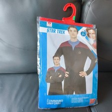 adults Star Trek Voyager Command Uniform Fancy Dress Costume size M