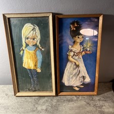 Vintage Wall Art 1960s Big Eye