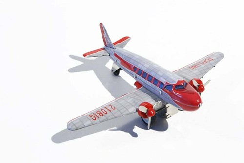 Schylling dc3 plane tin toy - schylling,