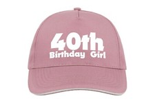 Birthday Girl 40th Forty 40 Baseball Hat Cap Gift Present Any Year Custom