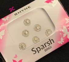 6 X Indian Crystal Bindi