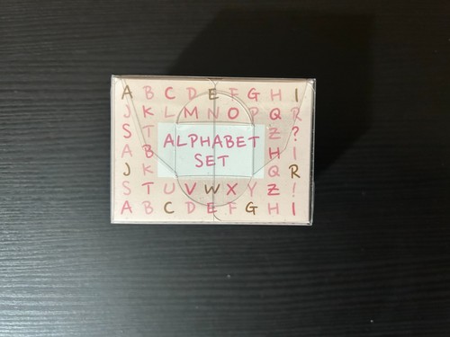 Alphabet stamp set - alphabet,