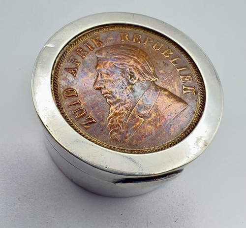 Victorian silver trinket - trinket, box