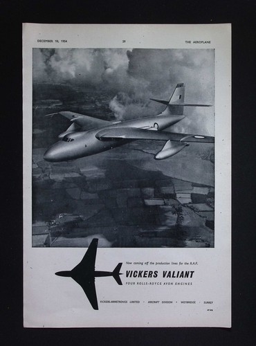 Original 1954 advert vickers - original,