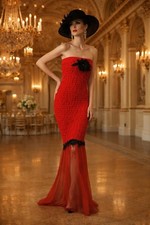 Elegant Red Couture Runway