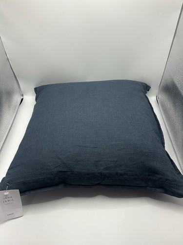 John lewis linen cushion navy - john,