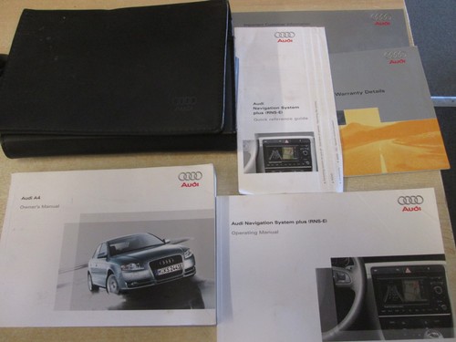 Audi owners pack handbook - a4, /