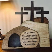 Easter Decor Wooden Cross