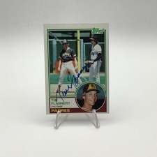 Tim Flannery Signed 1983 Topps