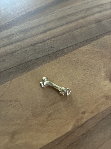 Gold hallmarked dog - gold, bone