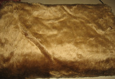 Mid-brown faux fur suitable for cushions, toys, costume. 1m x 1.45m