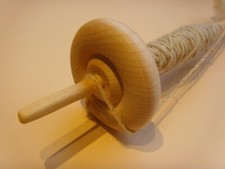 Drop spindle with wooden - drop,