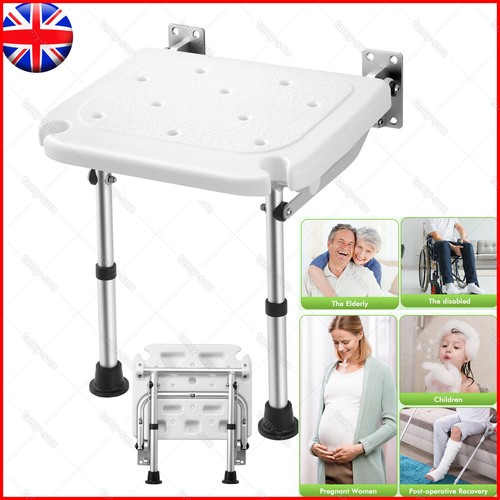 Folding shower bench wall - folding,