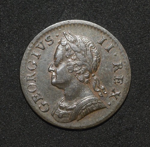 George 1754 farthing - george,