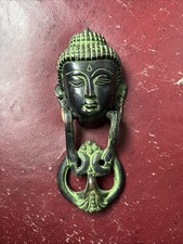 Buddha Face Design Door Knocker Brass Buddhist Monk Bedroom Door Bell Dec CA060