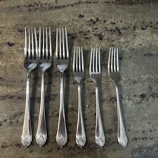 Six Vintage Dinner Forks