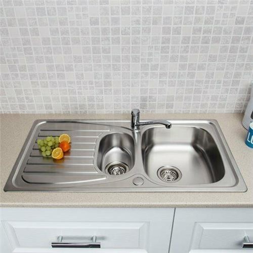 Modern stainless steel inset - stainless,