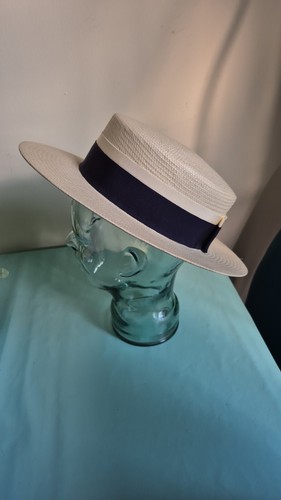 Straw boater vintage - vintage, by