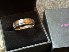 H Samuel Men's Titanium ring