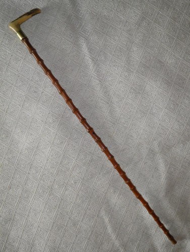 Antique whangee bamboo walking - whangee,