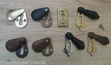 VINTAGE RETRO VICTORIAN STYLE KEYHOLE KEY HOLE COVERS ESCUTCHEON OPEN COVERED