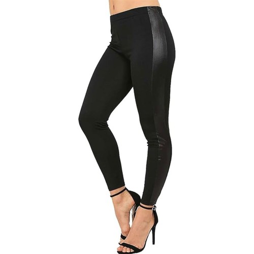 Ladies wet look side panel - look,