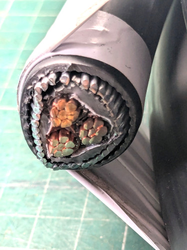 Armoured cable 16mm - cable, 3