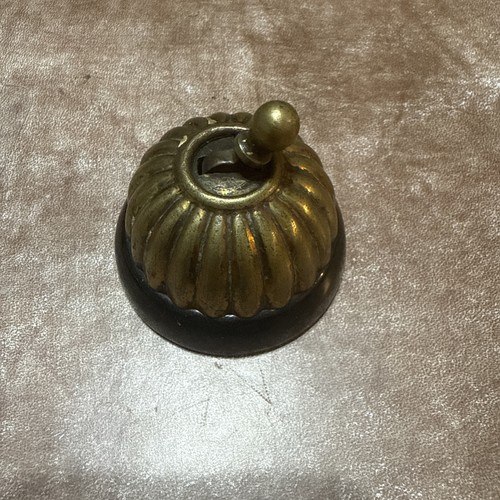 Antique brass ceramic light - &,