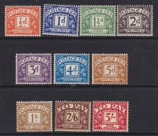 D46-D55 St Edwards Crown Postage Due Set UNMOUNTED MINT(590)