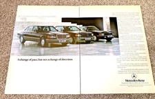 MERCEDES BENZ 420 SEL, 500 SEC, 420 SL - FRAMEABLE ORIGINAL CLASSIC CAR ADVERT