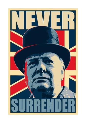 Winston churchill never - churchill,