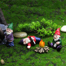 Fairy Garden Gnomes Accessories 4Pcs Drunk My Little Friend Gnome Dwarfs Statue
