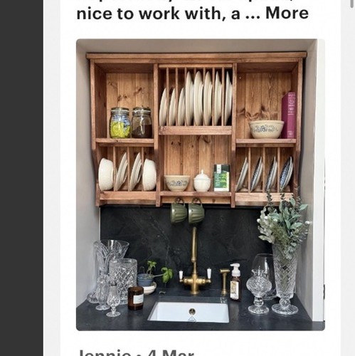 Kildare pine plate rack please - plate,