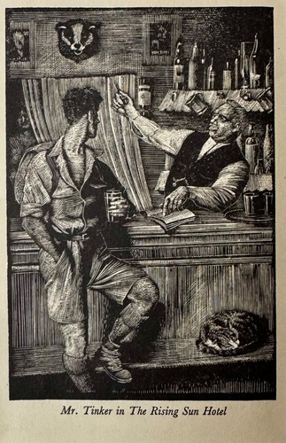 Vintage wood engraving print - ,