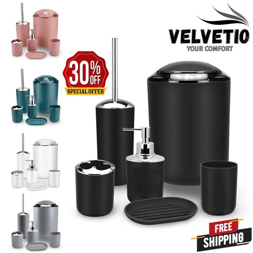 Bathroom accessories set - 6pc,