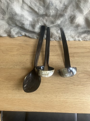 Vintage horn spoons - horn,