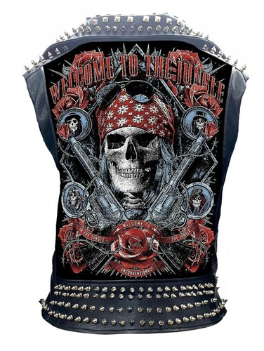 Men jungle studded leather - men's, jungle'