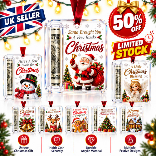 Christmas cash gift ornament - christmas,