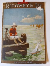 Ridgways Ltd Tea and Coffee importers counter show card. Vintage showcard.