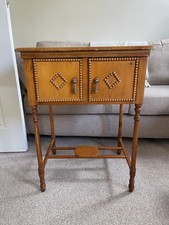 Vintage wooden sewing table - table, /