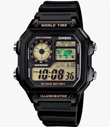 Casio world time - time, watch