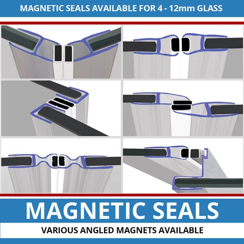 Magnetic shower seal - magnetic, strips