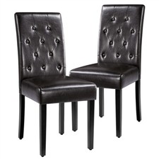 Dining Room Chairs Set of 2/4/6 Faux Leather Kitchen Chair Set with Wooden Legs
