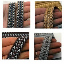 Gimp Braid Trim Upholstery , 20mm Wide Sold by the Metre, 6 Colours, G9