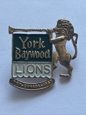 Lions Club Metal Badge. York