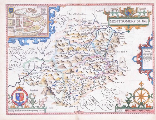 1676 antique map - 1676,